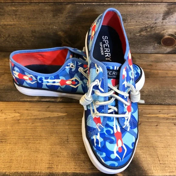 Sperry Top-Sider Women's Size 6.5M Swim Swimming Athletic Triathlon Ladies Flats - Picture 6 of 7